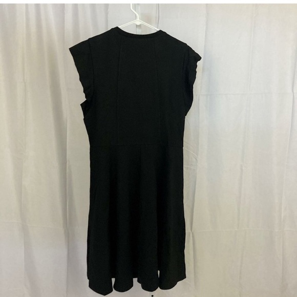 City Chic Nordstrom NEW Women's Size Small Black Frill Shoulder Dress NWT - Picture 5 of 9